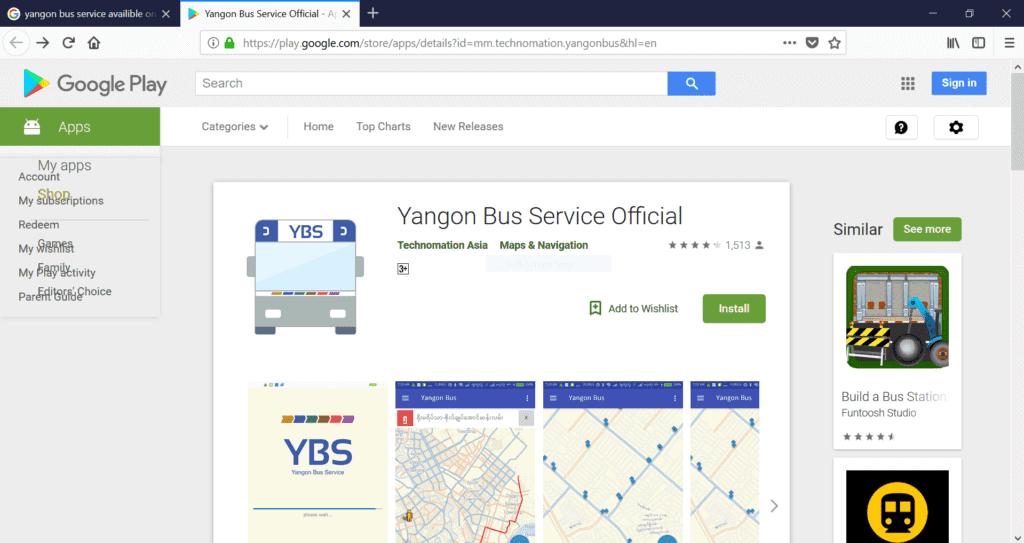 Yangon Bus App